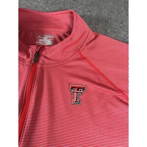Under Armour Cold Gear 1/4 Zip Red Texas Tech Pullover Men's 4XL Zip Pockets